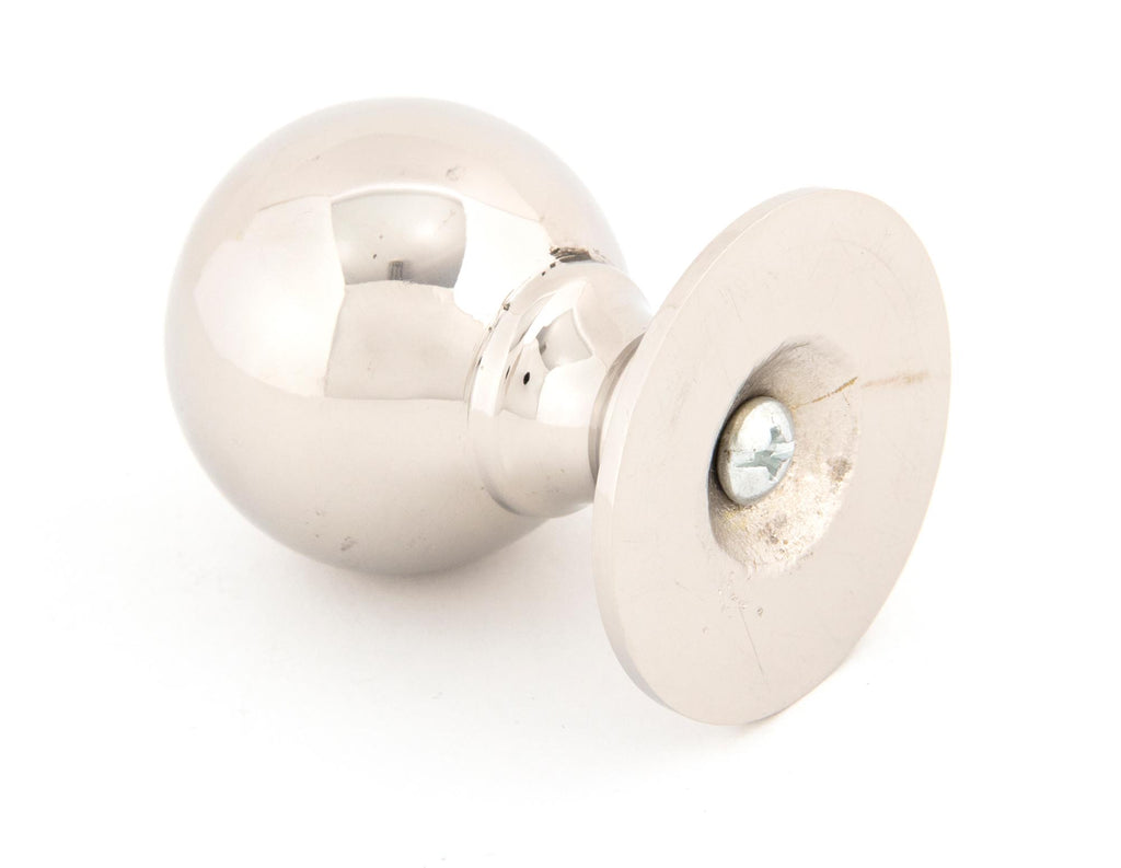 White background image of From The Anvil's Polished Nickel Ball Cabinet Knob | From The Anvil