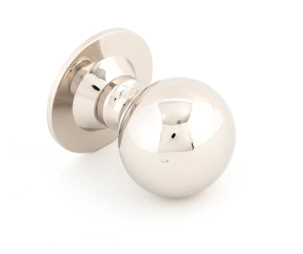 White background image of From The Anvil's Polished Nickel Ball Cabinet Knob | From The Anvil