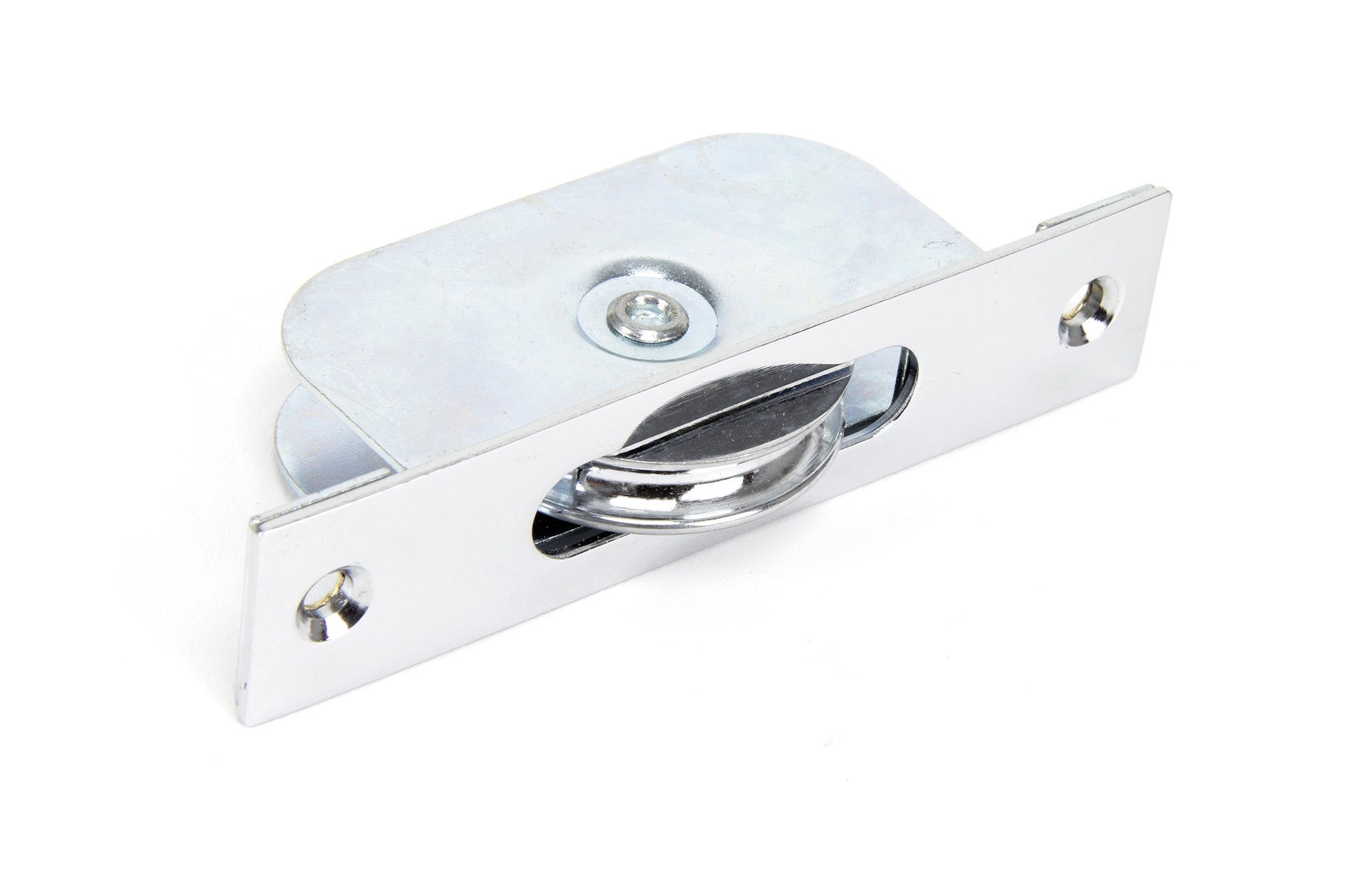 From The Anvil's Polished Chrome Square Ended Sash Pulley 75kg