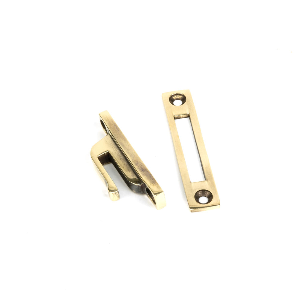 White background image of From The Anvil's Aged Brass Locking Reeded Fastener | From The Anvil