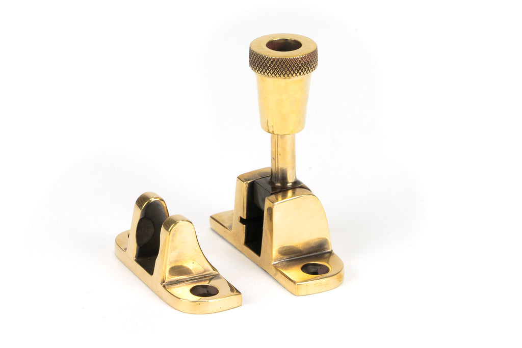 White background image of From The Anvil's Aged Brass Brompton Brighton Fastener | From The Anvil