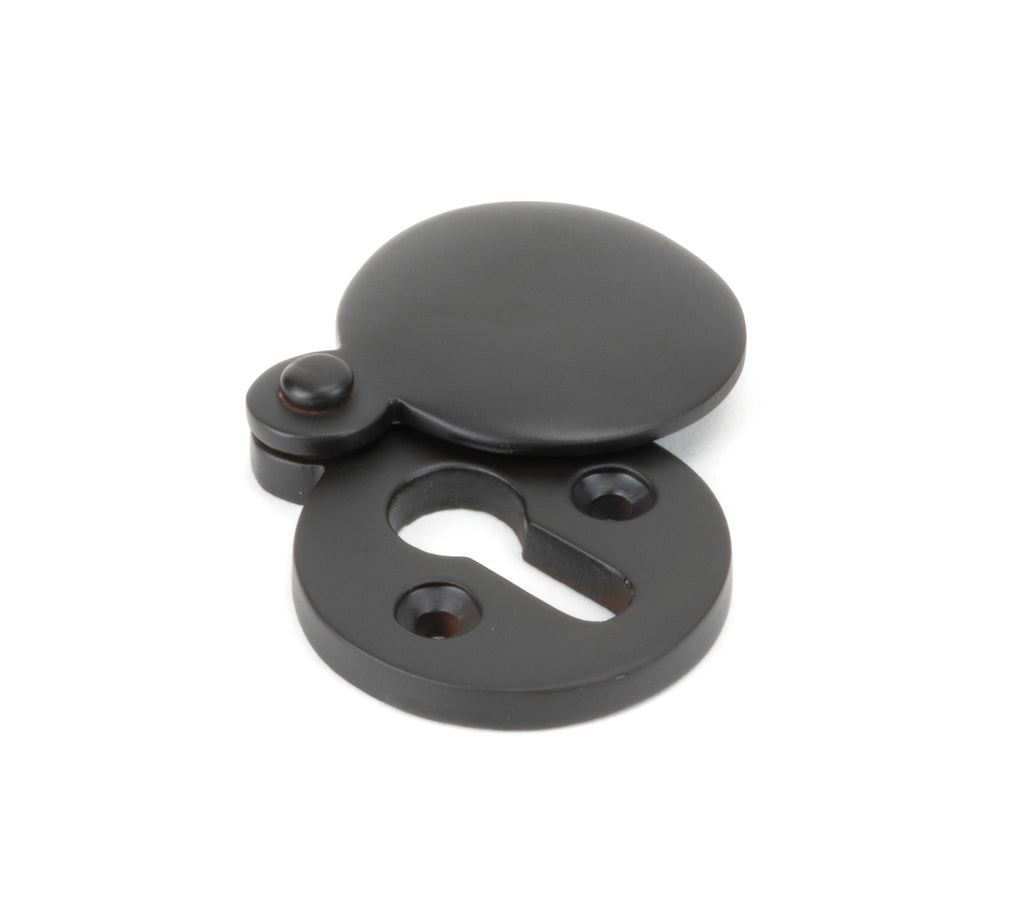 White background image of From The Anvil's Aged Bronze 30mm Round Escutcheon | From The Anvil