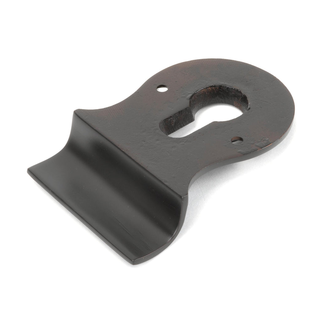 White background image of From The Anvil's Aged Bronze Euro Door Pull | From The Anvil