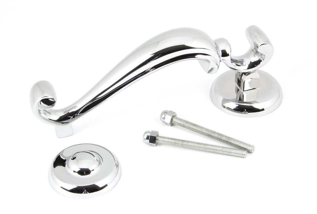 White background image of From The Anvil's Polished Chrome Doctor's Door Knocker | From The Anvil