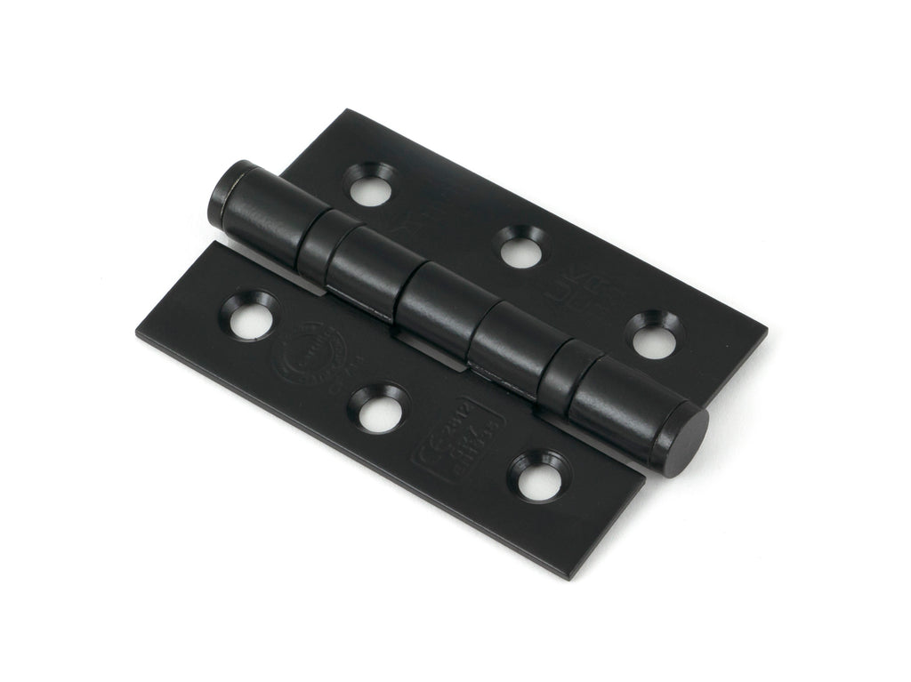 White background image of From The Anvil's Black Ball Bearing Butt Hinge (pair) SS | From The Anvil