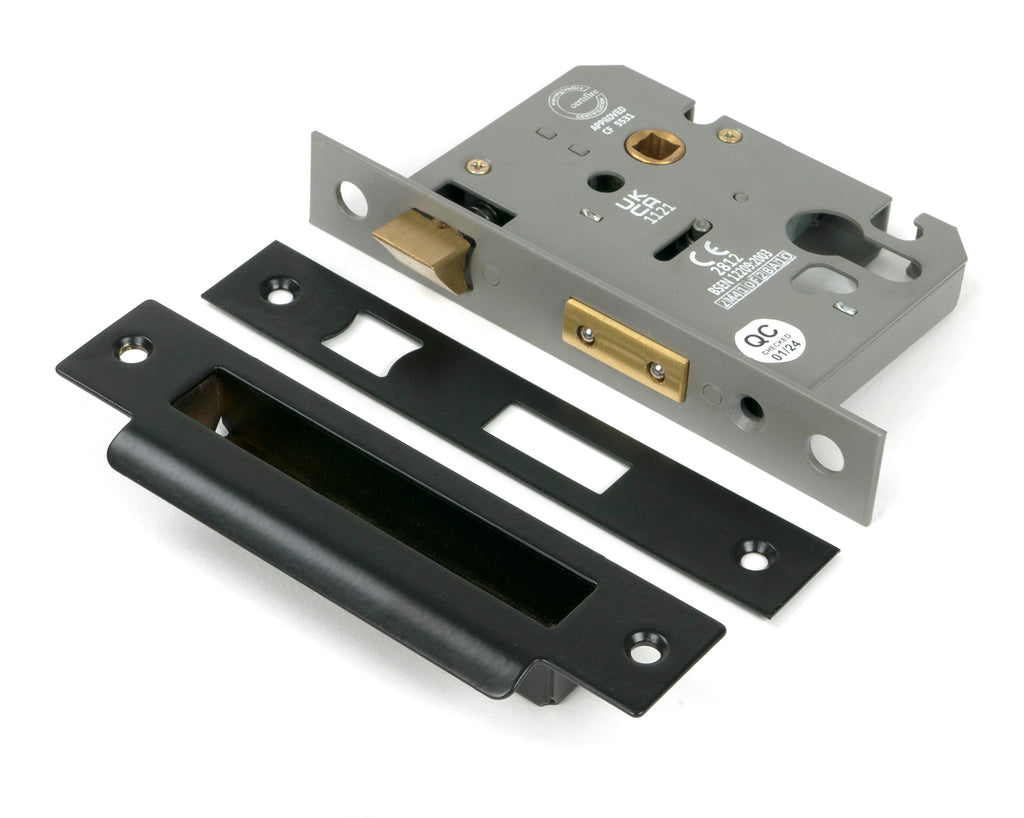 From The Anvil's Black Euro Profile Sash Lock