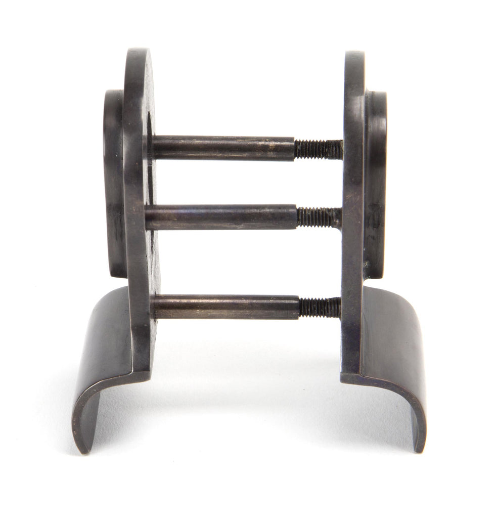 White background image of From The Anvil's Aged Bronze 50mm Euro Door Pull (Back to Back Fixings) | From The Anvil
