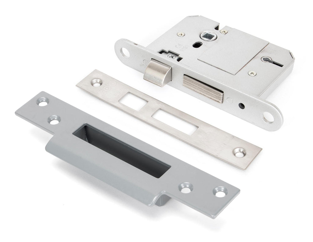White background image of From The Anvil's Stainless Steel Lever BS Sash Lock | From The Anvil