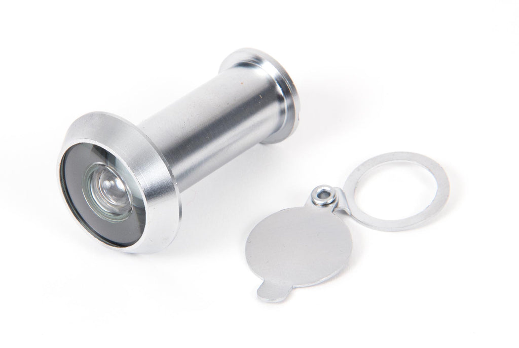 White background image of From The Anvil's Satin Chrome Door Viewer 180° | From The Anvil