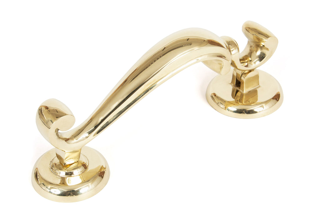 White background image of From The Anvil's Polished Brass Doctor's Door Knocker | From The Anvil