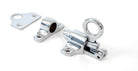 From The Anvil's Polished Chrome Fanlight Catch with Two Keeps