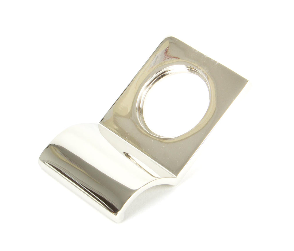 White background image of From The Anvil's Polished Nickel Rim Cylinder Pull | From The Anvil