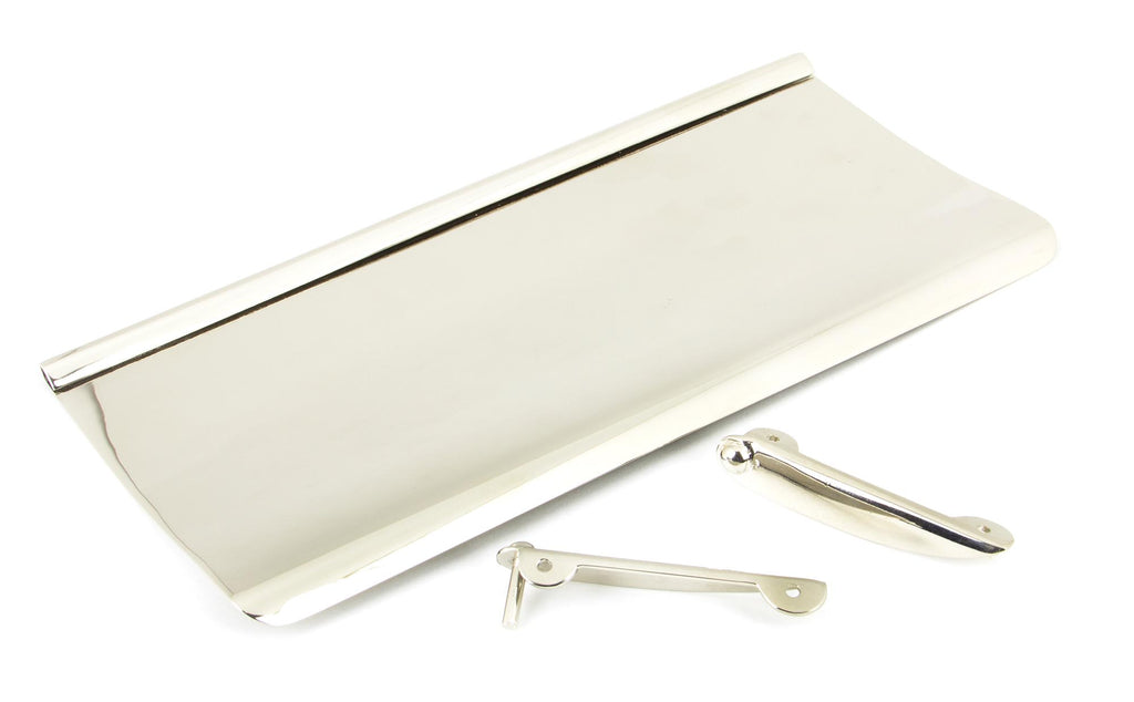 White background image of From The Anvil's Polished Nickel Letter Plate Cover | From The Anvil