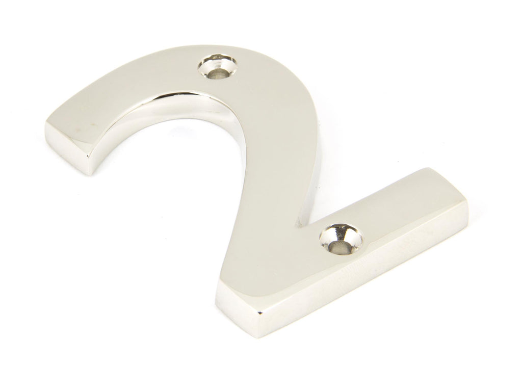 White background image of From The Anvil's Polished Nickel Polished Nickel Numeral | From The Anvil