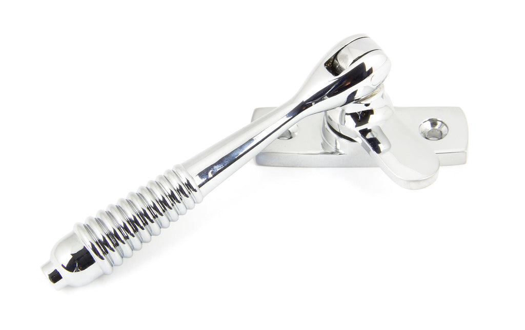 White background image of From The Anvil's Polished Chrome Locking Reeded Fastener | From The Anvil