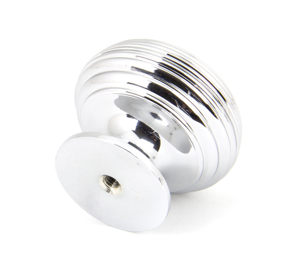 White background image of From The Anvil's Polished Chrome Beehive Cabinet Knob | From The Anvil
