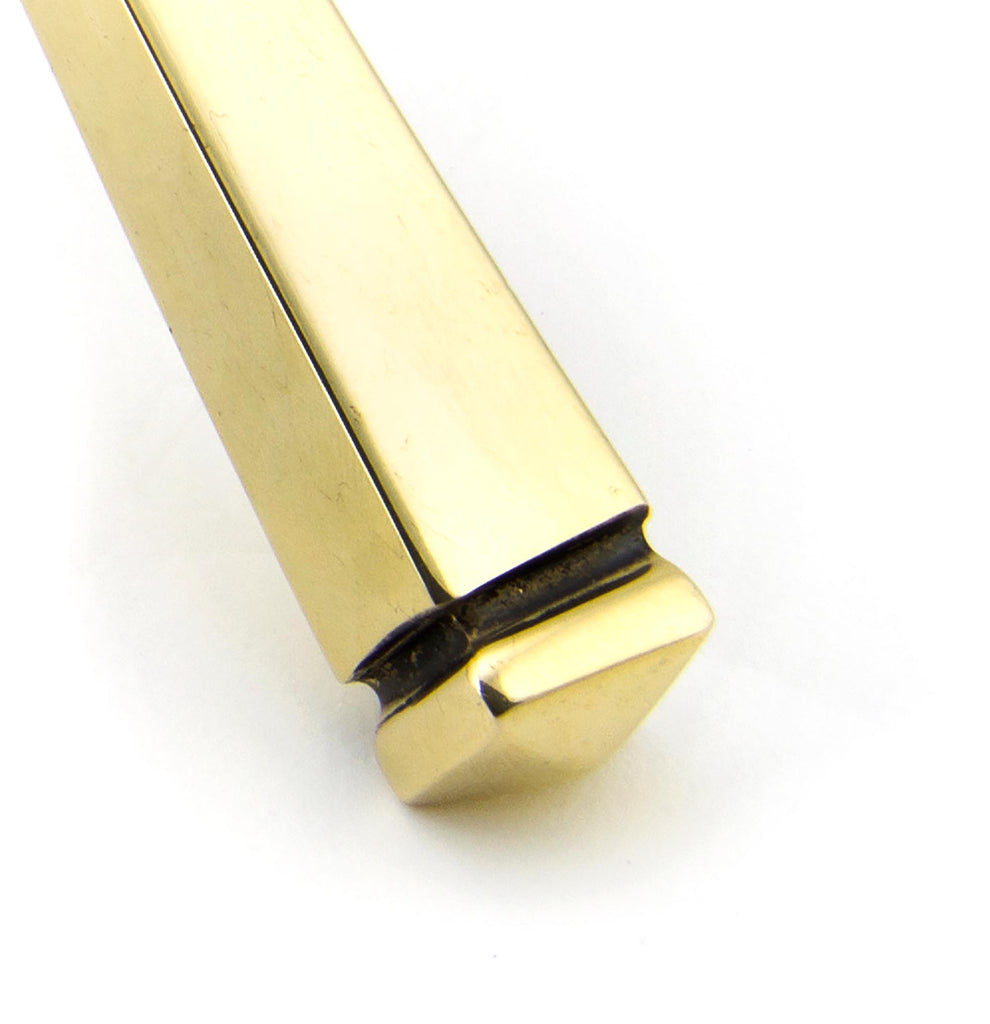 White background image of From The Anvil's Aged Brass Avon Slimline Lever Espag. Lock Set | From The Anvil