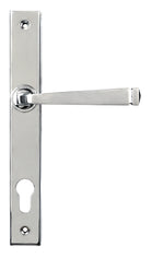 From The Anvil's Polished Chrome Avon Slimline Lever Espag. Lock Set