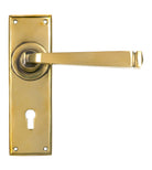 From The Anvil's Aged Brass Avon Lever Lock Set