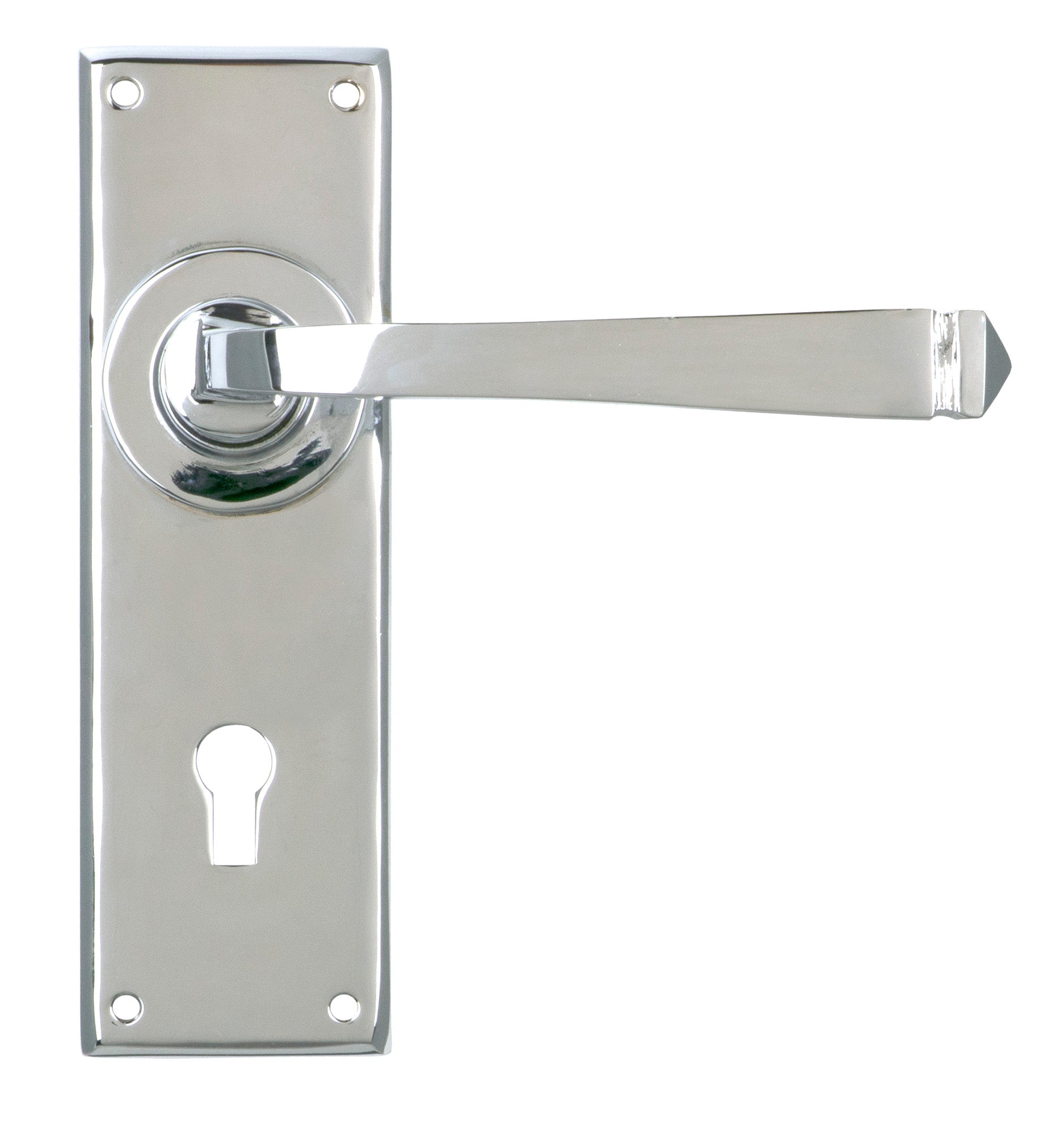 From The Anvil's Polished Chrome Avon Lever Lock Set