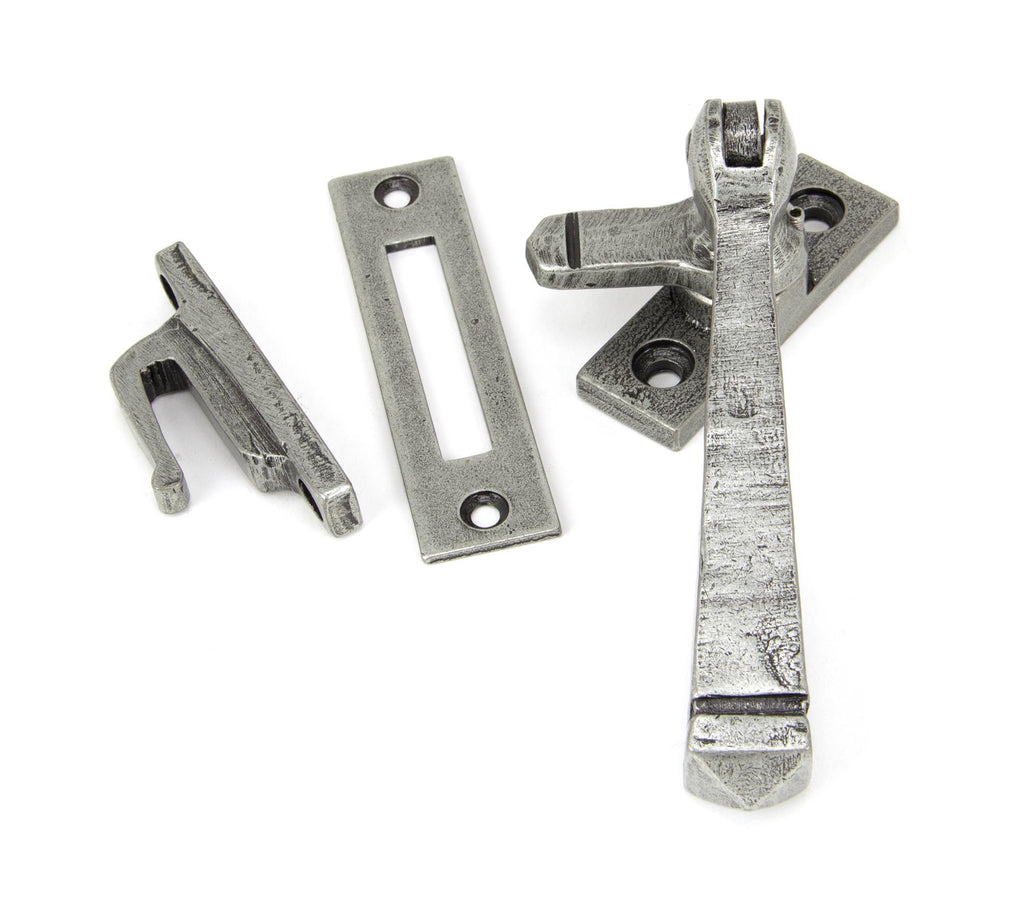 White background image of From The Anvil's Pewter Patina Locking Avon Fastener | From The Anvil
