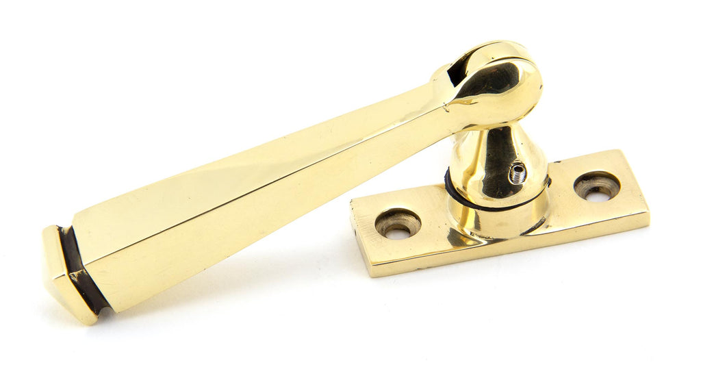 White background image of From The Anvil's Aged Brass Locking Avon Fastener | From The Anvil