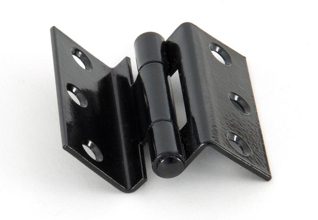 White background image of From The Anvil's Black 2 ½" Stormproof Hinge 1951 (pair) | From The Anvil