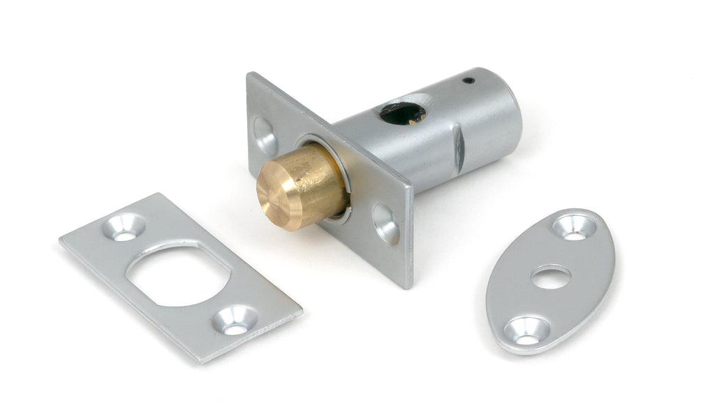 White background image of From The Anvil's Satin Chrome Security Window Bolt | From The Anvil