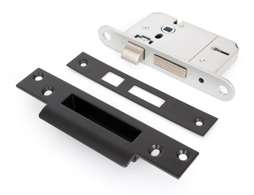 White background image of From The Anvil's Black Lever BS Sash Lock | From The Anvil