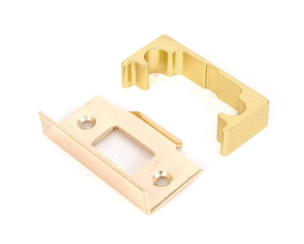 White background image of From The Anvil's Electro Brass ½" Rebate Kit for Tubular Mortice Latch | From The Anvil