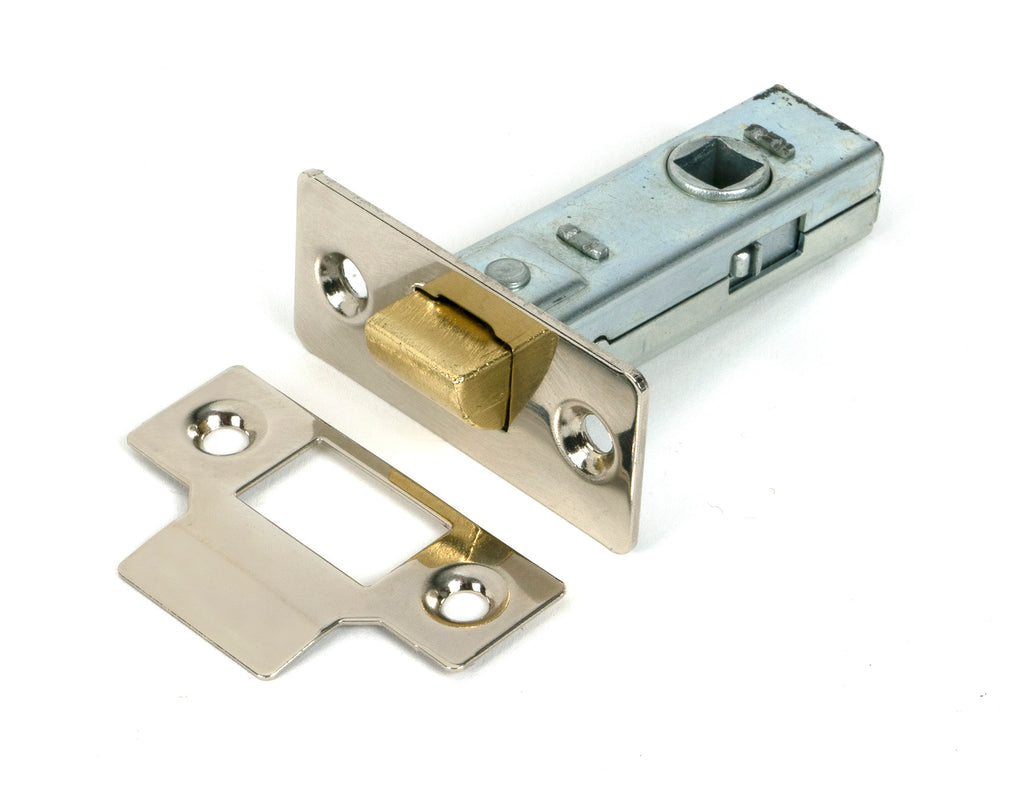 White background image of From The Anvil's Polished Nickel Tubular Mortice Latch | From The Anvil