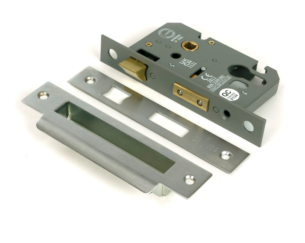 From The Anvil's Satin Stainless Steel Euro Profile Sash Lock