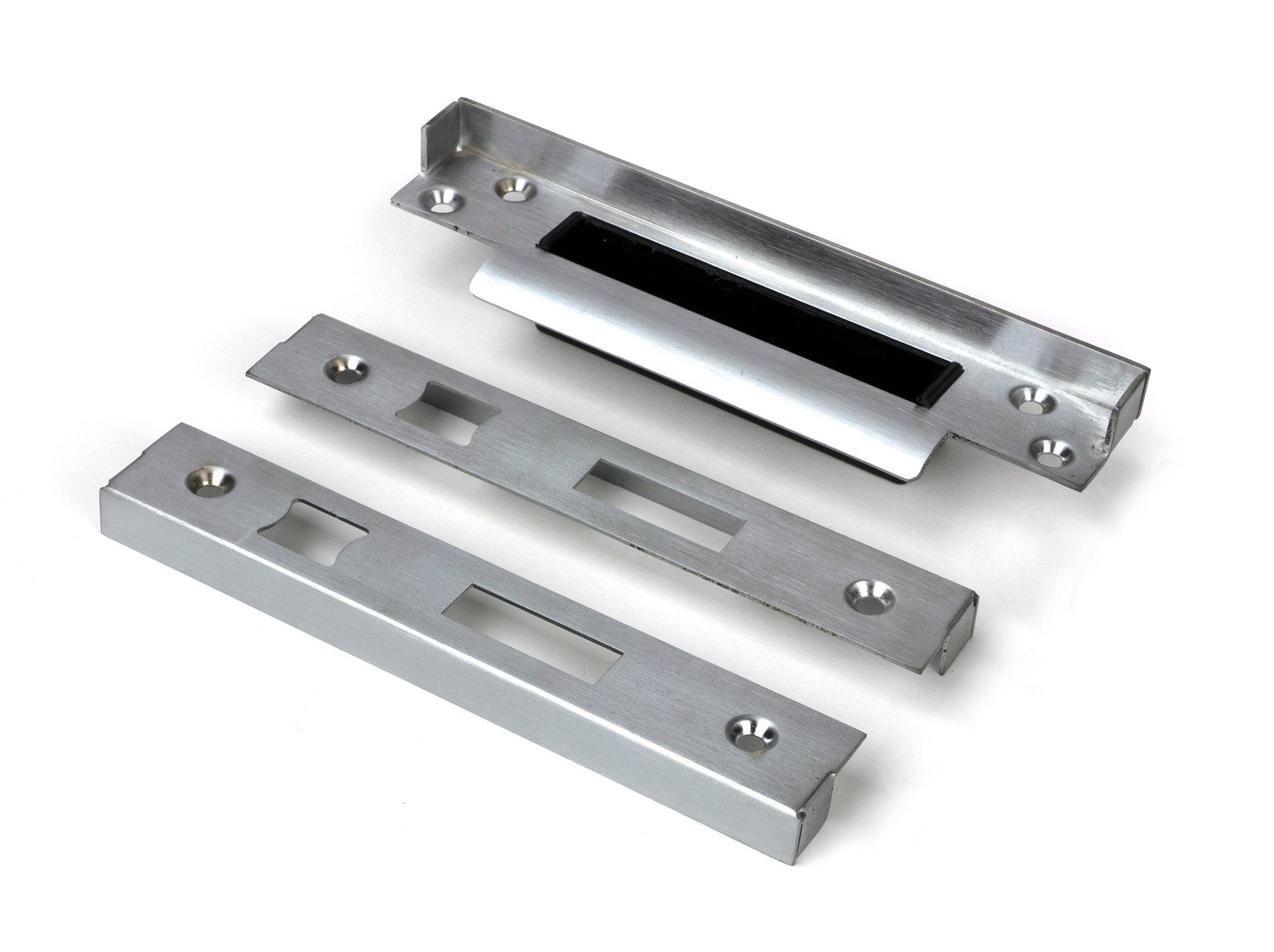 From The Anvil's Satin Stainless Steel ½" Euro Sash Lock Rebate Kit