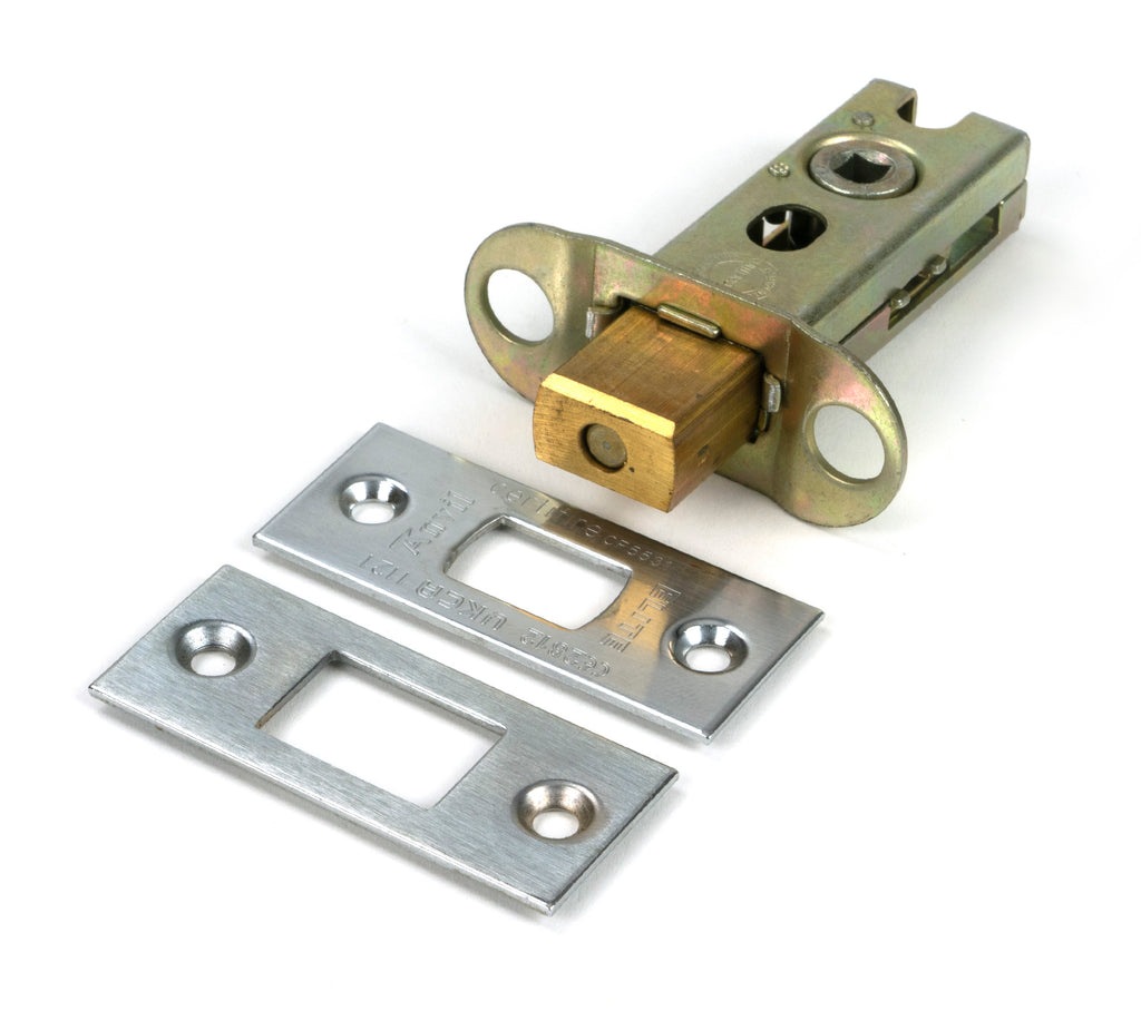 White background image of From The Anvil's Satin Stainless Steel Heavy Duty Tubular Deadbolt | From The Anvil