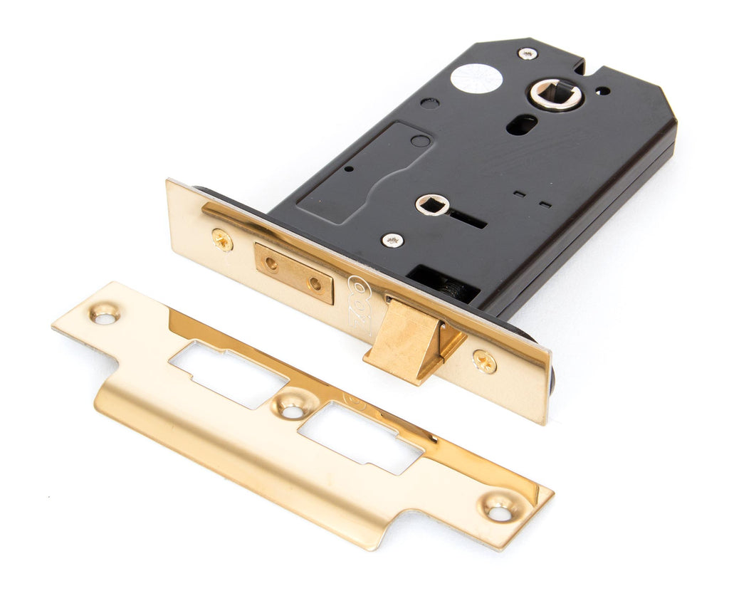 White background image of From The Anvil's PVD Brass Horizontal Bathroom Lock | From The Anvil