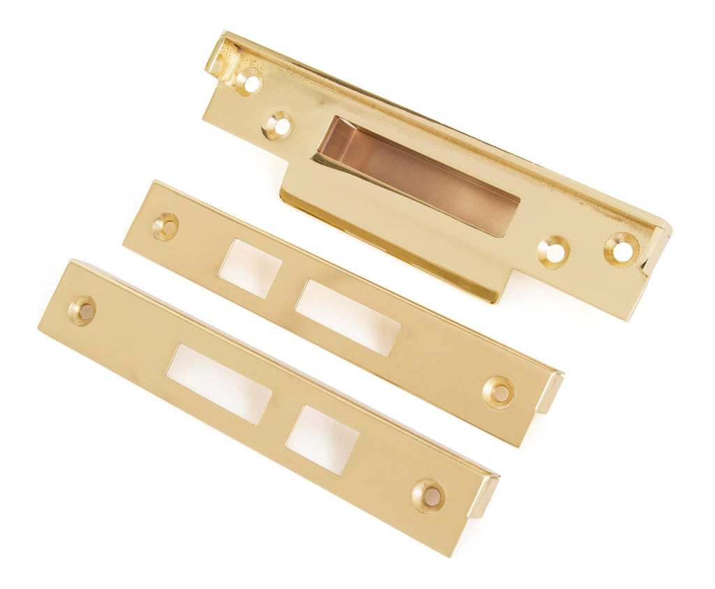 White background image of From The Anvil's Electro Brass ½" Rebate Kit for Sash Lock | From The Anvil