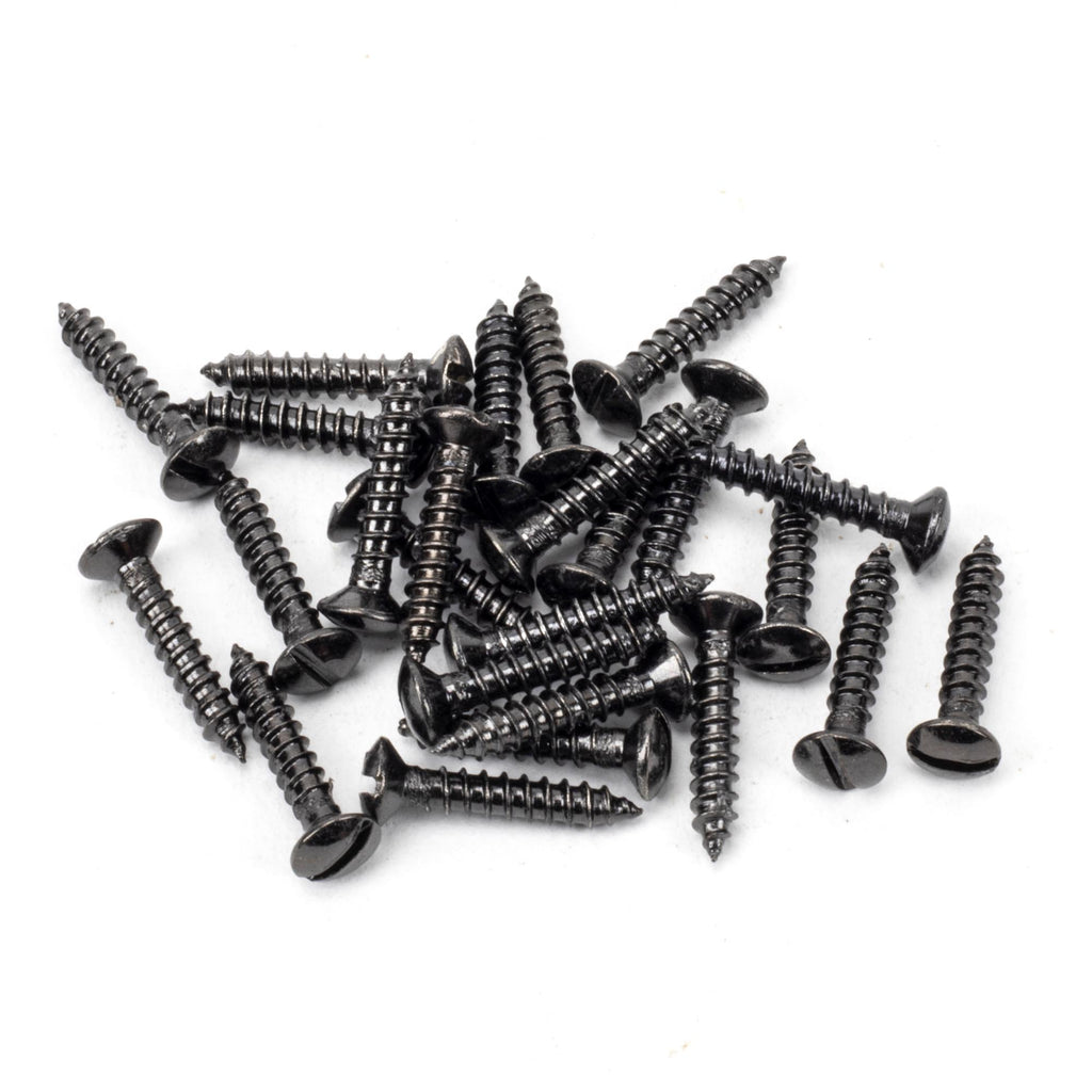 White background image of From The Anvil's Dark Stainless Steel Countersunk Raised Head Screws (25) | From The Anvil