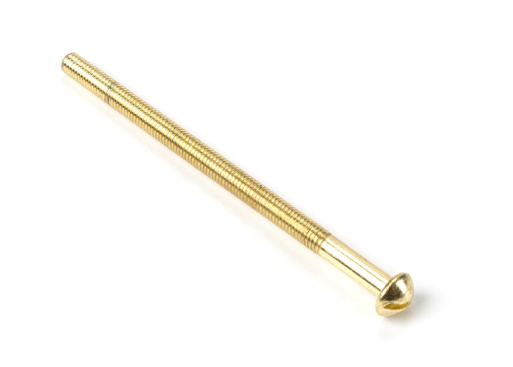 White background image of From The Anvil's Polished Brass M5 Male Bolt (1) | From The Anvil