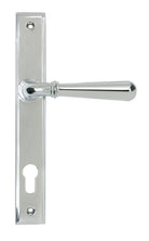 From The Anvil's Polished Chrome Newbury Slimline Lever Espag. Lock Set