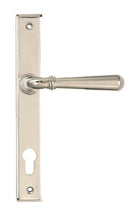 From The Anvil's Polished Nickel Newbury Slimline Lever Espag. Lock Set