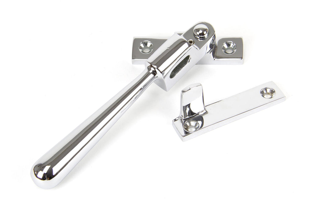 White background image of From The Anvil's Polished Chrome Night-Vent Locking Newbury Fastener | From The Anvil
