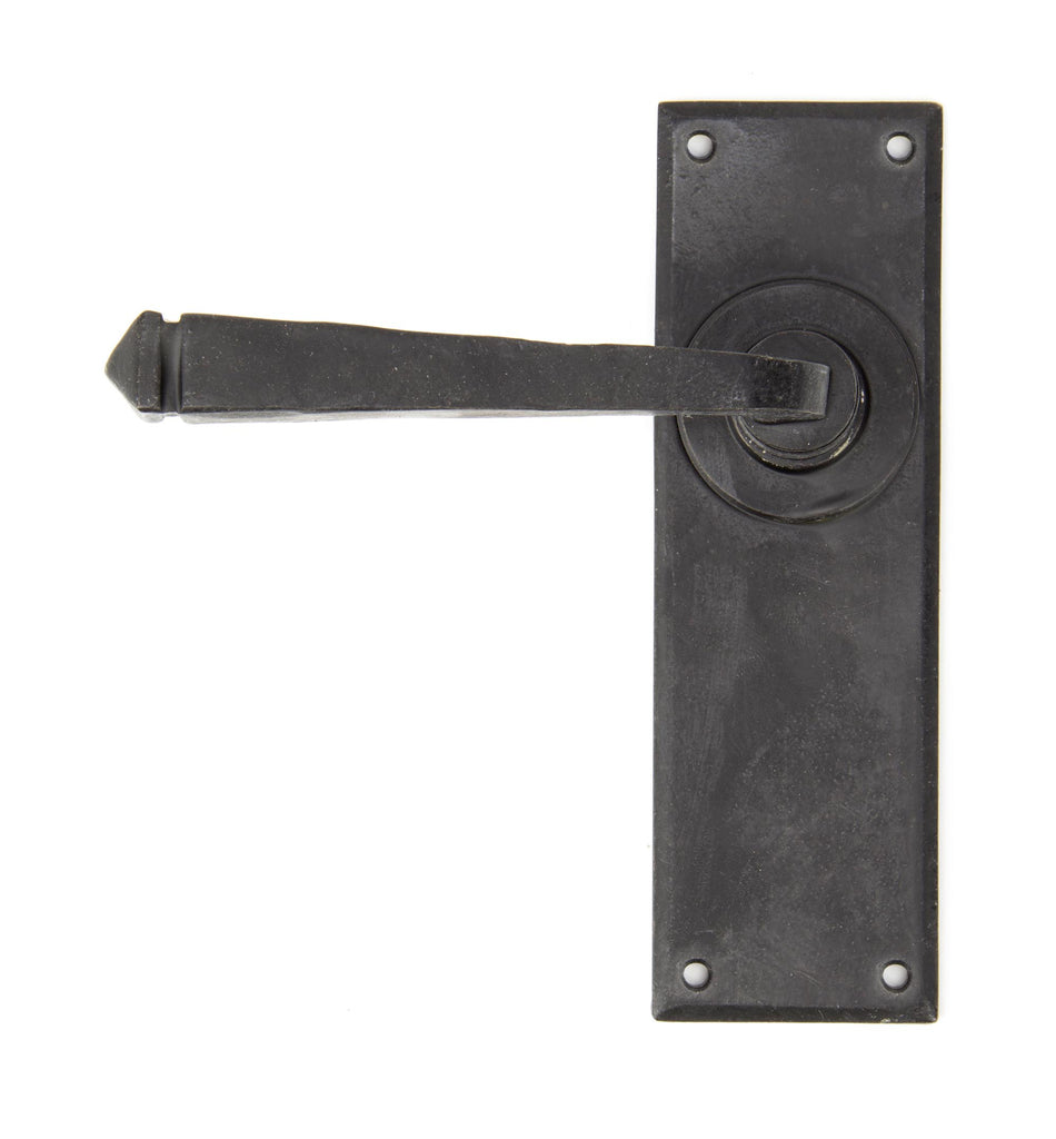 White background image of From The Anvil's External Beeswax Avon Lever Latch Set | From The Anvil