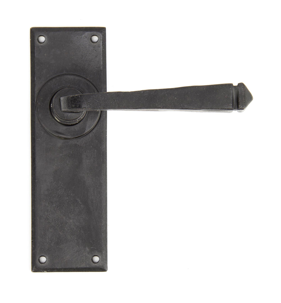 White background image of From The Anvil's External Beeswax Avon Lever Latch Set | From The Anvil
