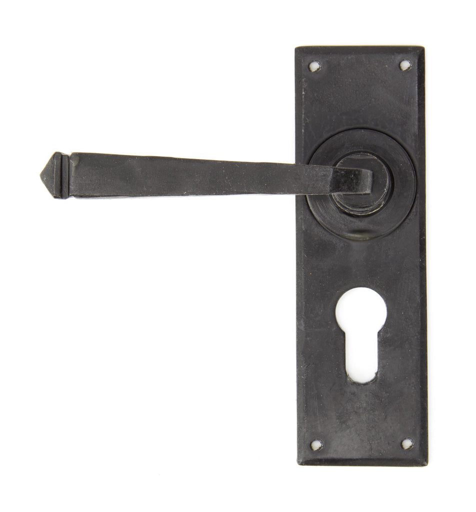 White background image of From The Anvil's External Beeswax Avon Lever Euro Lock Set | From The Anvil