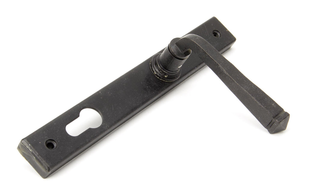 White background image of From The Anvil's External Beeswax Avon Slimline Lever Espag. Lock Set | From The Anvil