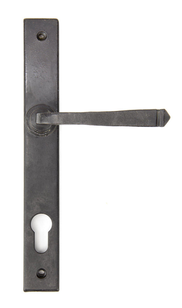 White background image of From The Anvil's External Beeswax Avon Slimline Lever Espag. Lock Set | From The Anvil