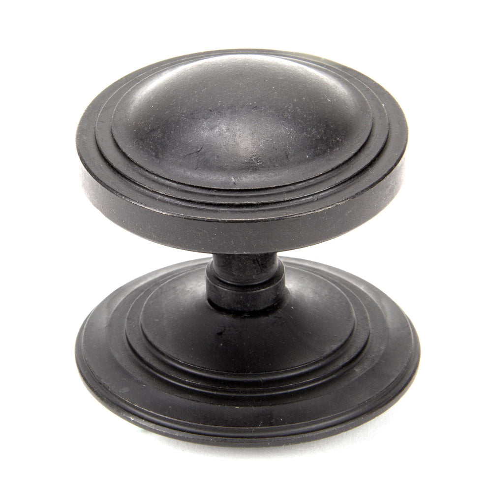 White background image of From The Anvil's External Beeswax Art Deco Centre Door Knob | From The Anvil