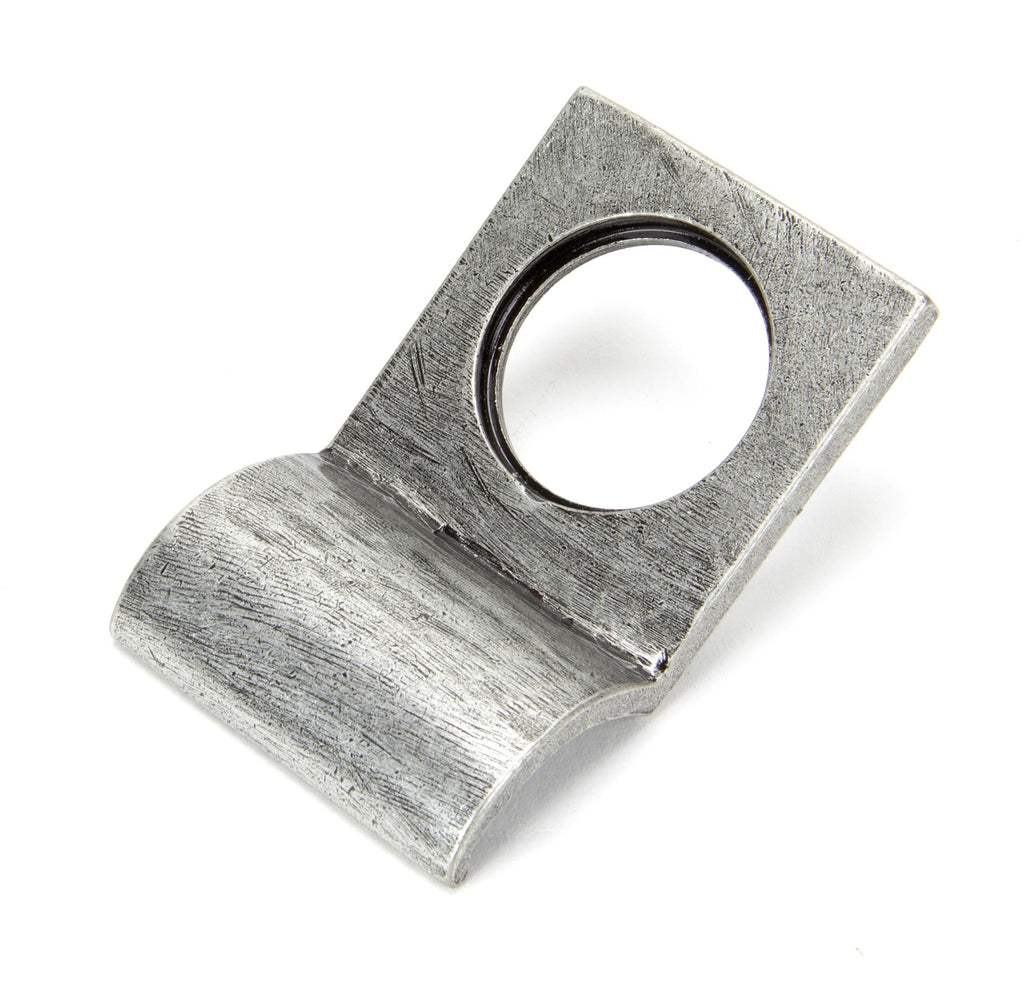 White background image of From The Anvil's Pewter Patina Rim Cylinder Pull | From The Anvil