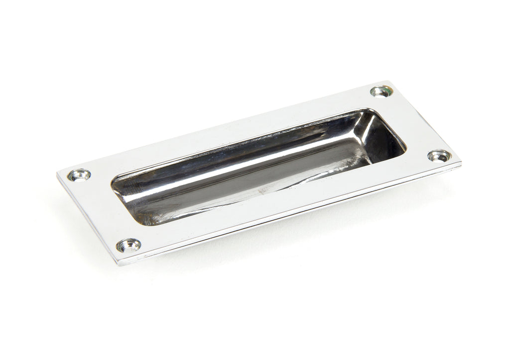 White background image of From The Anvil's Polished Chrome Flush Handle | From The Anvil