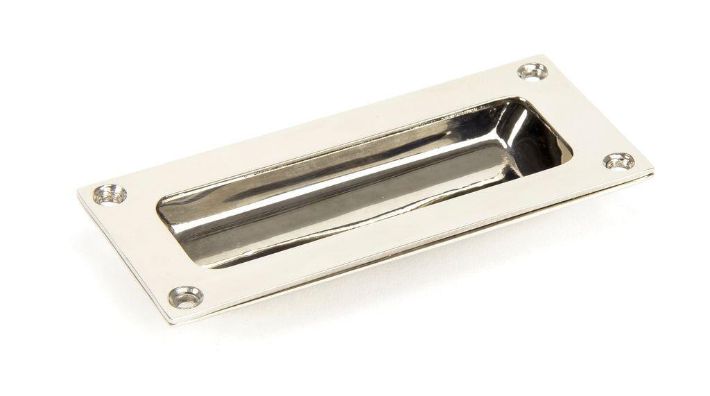 White background image of From The Anvil's Polished Nickel Flush Handle | From The Anvil